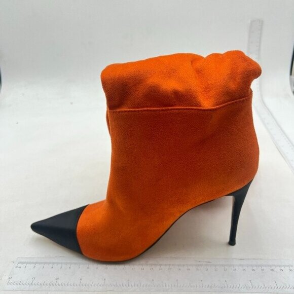 Women's Knee High Boots, Pointed Toe High Heel Thigh High Boots Stilettos Orange - Picture 1 of 7
